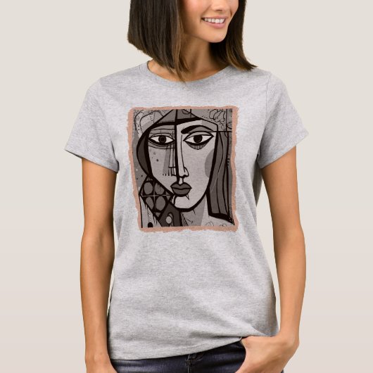 AOS_37抽象芸術アート Tシャツ (正面)