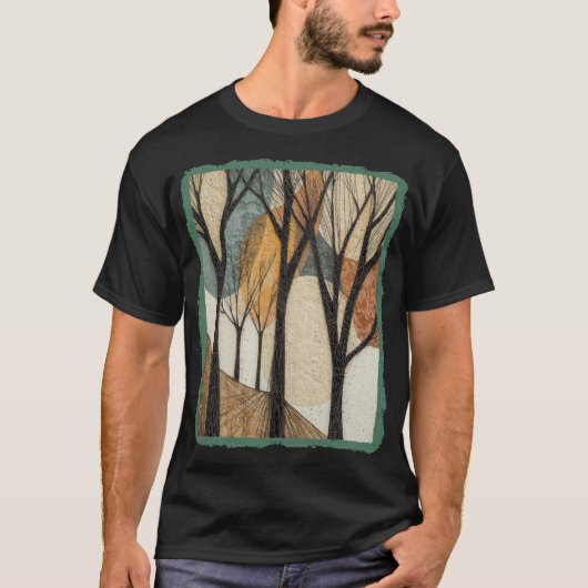 AOS_47抽象芸術アート Tシャツ (正面)