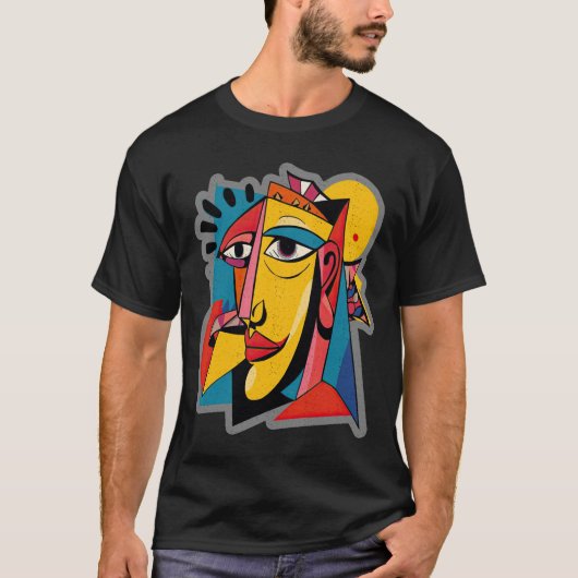 AOS_48抽象芸術アート Tシャツ (正面)