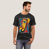 AOS_48抽象芸術アート Tシャツ (正面フル)