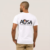 AOSA Tシャツ(フロントロゴとバックロゴ) Tシャツ (裏面フル)