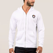 AOSA Zip Upフード付きスウェットシャツ(フロントロゴとバックロゴ) パーカ (正面)