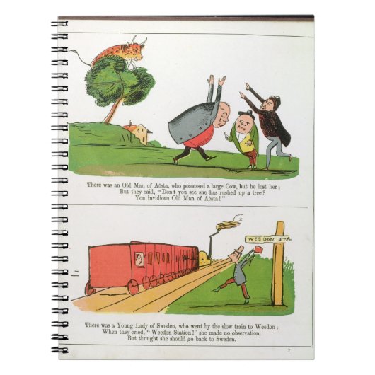 Aostaの老人、「Nonseの本からのページ ノートブック (正面)