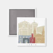 Aostaスカイラインポスター マグネット (正面/裏面)