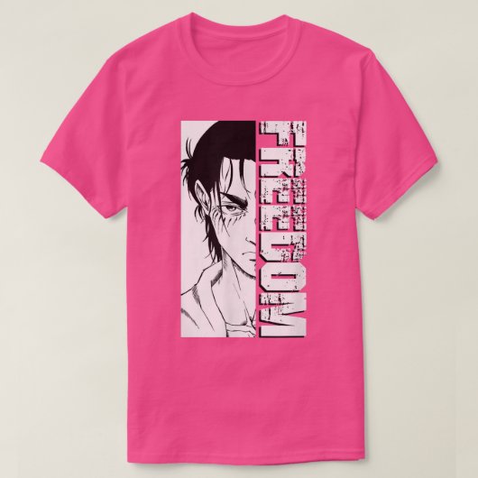 AOTアニメマンガオタクスタイルエレン東京ファンアートトップ Tシャツ (デザイン正面)
