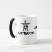 AOTEAROAのキーウィのニュージーランドのコップ モーフィングマグカップ (正面左)