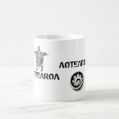 AOTEAROAのキーウィのニュージーランドのコップ モーフィングマグカップ (中央)