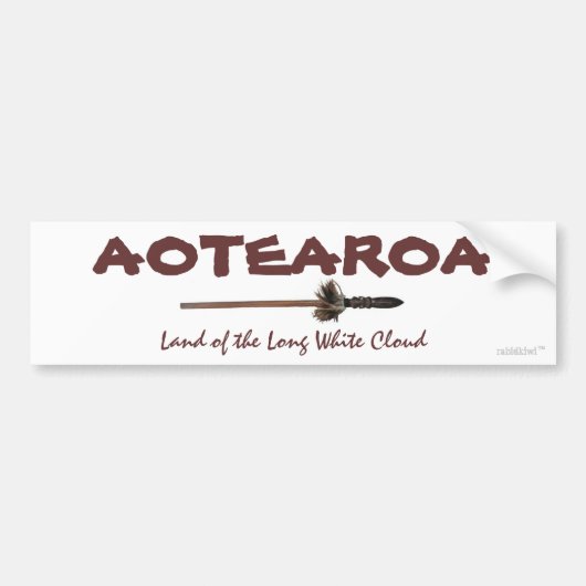 AOTEAROAのバンパーステッカー バンパーステッカー (正面)