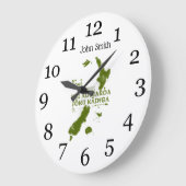 Aotearoa is my home ラージ壁時計 (傾斜)