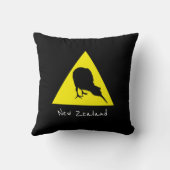 Aotearoa & Kiwi Bird、夜間ニュージーランド旅行 クッション (裏面)
