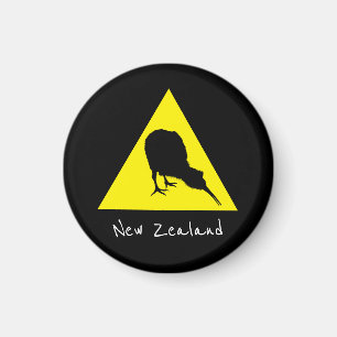 Aotearoa & Kiwi Bird、夜間ニュージーランド旅行 マグネット