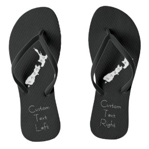 Aotearoa New Zealand Jandals, Kiwi & Wharnau Mori ビーチサンダル