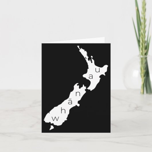 Aotearoa New Zealand With Kiwi Whanau Maori  カード (正面)