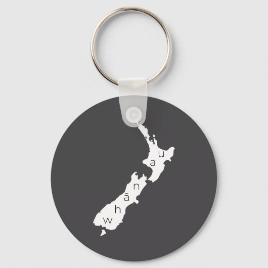 Aotearoa New Zealand With Kiwi Whanau Maori  キーホルダー (正面)