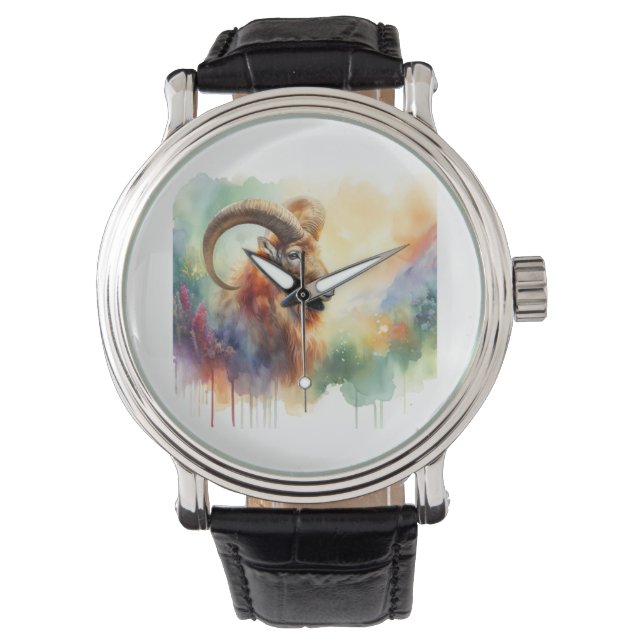 Aoudad 180624AREF120 - Watercolor 腕時計 (正面)