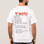 APのための最終的なワイシャツ Tシャツ (裏面)