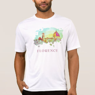 ** AP12フィレンツェFlorenceパノラマイタリアイタリアン Tシャツ