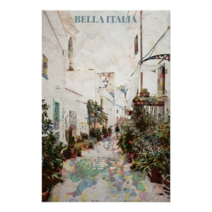 ** AP12 Italiaイタリア通り陶芸工場ポスター ポスター