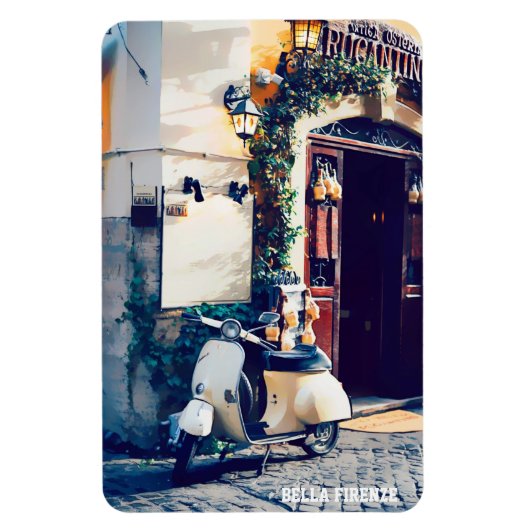 * AP12 Italia Scooter Florence Cobblestoneイタリアン マグネット (縦)