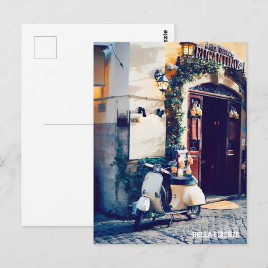 * AP12 Italia Scooter Florence Cobblestone (AP12) ポストカード (正面/裏面)