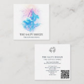 *~* AP13ヒーリング80ビーチWAVE誕生の金星 スクエア名刺 (正面/裏面)