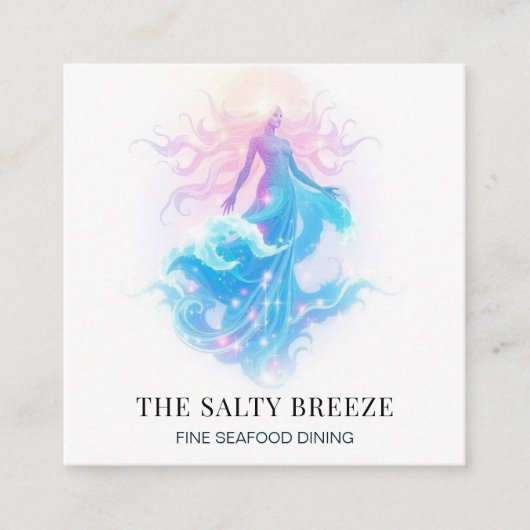 *~* AP13ヒーリング80ビーチWAVE誕生の金星 スクエア名刺 (正面)