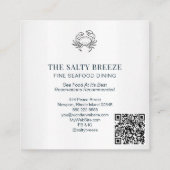 *~* AP13ビーチウェーブヨガスパマッサージ霊気92 スクエア名刺 (裏面)