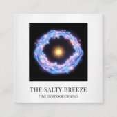 *~* AP13ビーチウェーブヨガスパマッサージ霊気92 スクエア名刺 (正面)