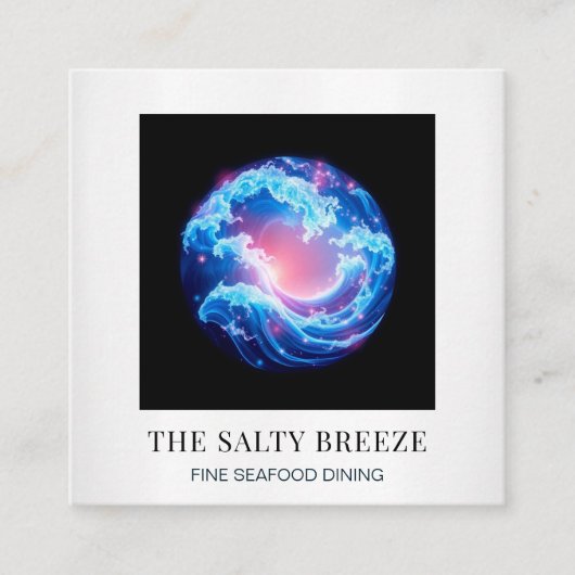 *~* AP13ビーチ波スパマッサージ霊気ヨガ107 スクエア名刺