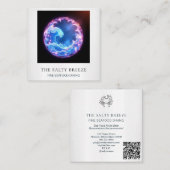 *~* AP13ビーチ航海の沿岸ボーツ魚釣り103 スクエア名刺 (正面/裏面)