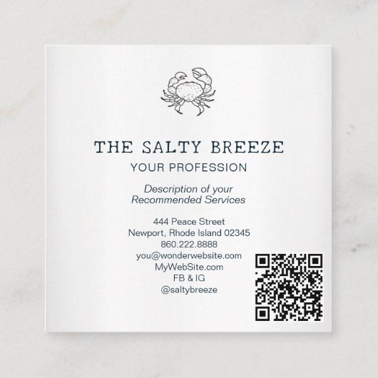 *~* AP13航海のビーチドリーミー波輝95 スクエア名刺 (裏面)