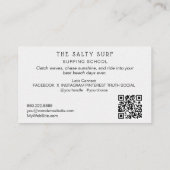 *~* AP13 5シーお洒落ビーチ沿岸サーフボード 名刺 (裏面)