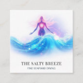 *~* AP13 90ヒーリングビーチ金星のWAVE誕生 スクエア名刺 (正面)