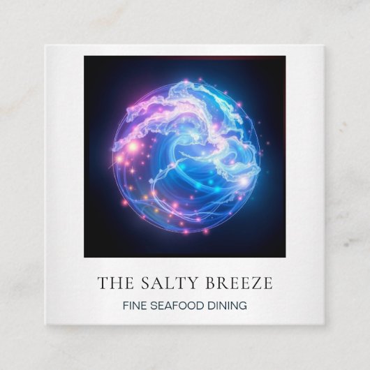 *~* AP13 Waterfront不動産仲介業者・マネージャ・エージェント99 スクエア名刺 (正面)