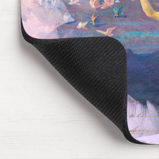 *~* AP14クラシックエンジェルウーマンフェアリー金ゴールドエフェメラ マウスパッド (コーナー)