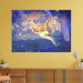 *~* AP14クラシックエンジェルウーマンフライフェアフェアリーエフエメラ キャンバスプリント (インサイチュ (リビング))