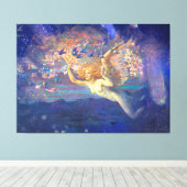 *~* AP14クラシックエンジェルウーマンフライフェアフェアリーエフエメラ キャンバスプリント (インサイチュ (ウッドフロア))