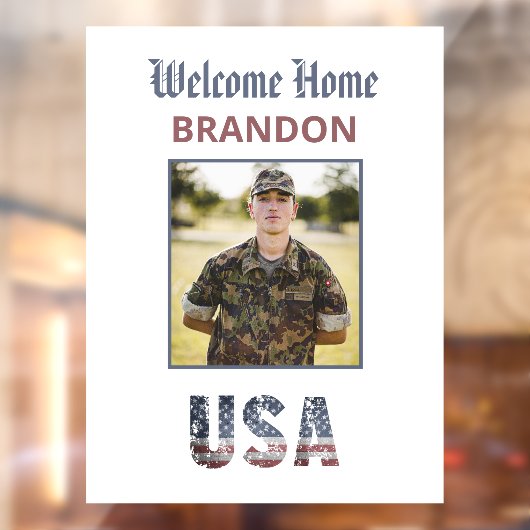 *~* AP16ようこそホーム軍隊愛国写真 ウィンドウサイン (シート2)