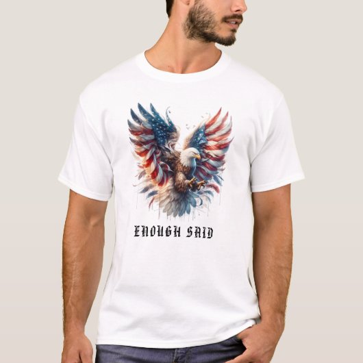 *~* AP16アメリカアート国旗Bald EAGLE USA Tシャツ (正面)