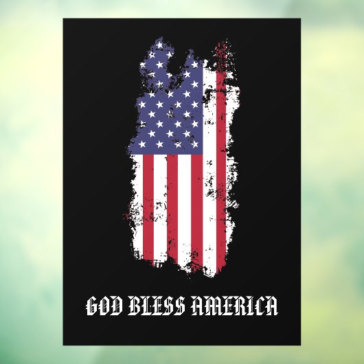* AP16アメリカ国旗グランジ愛国神がアメリカを祝福 ウィンドウサイン (シート3)