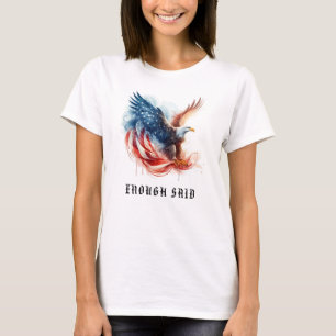 *~* AP16アメリカ国旗Bald EAGLE USA Tシャツ