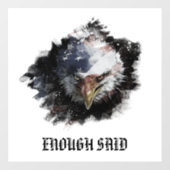 *～* AP16米国国旗アメリカのハゲワシ愛国  ウィンドウサイン (シート)