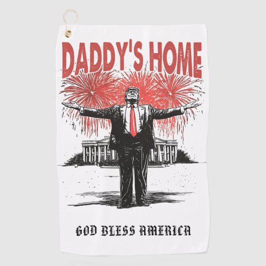 *~* AP16 - Trump Daddy's Home - USA Golf Towel ゴルフタオル (正面)