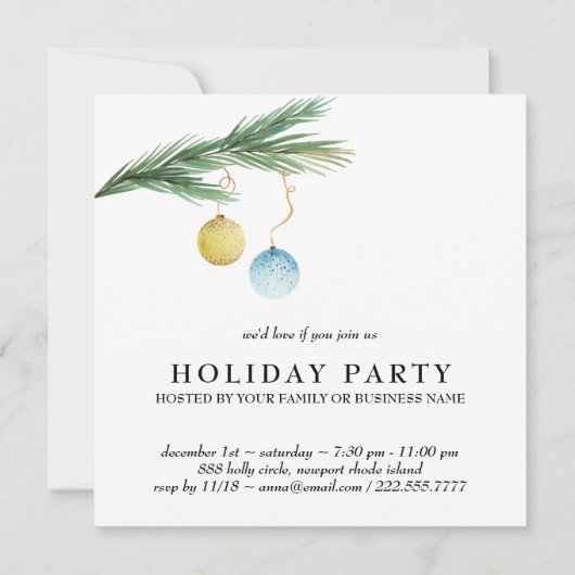 *~* AP20ファミリービジネスクリスマスホリデーパーティー 招待状 (裏面)