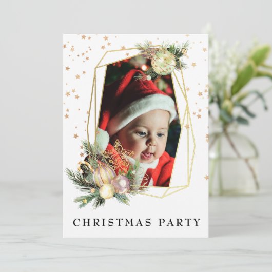 *~* AP20フォトファミリークリスマス企業のパーティー 招待状 (スタンド正面)