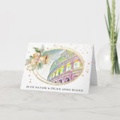 *~* AP20 イタリア イタリア語 クリスマスと新年のグリーティングカード Buon Natal 案内状 (正面)