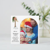 *~* AP20 PHOTOクリスマスホリデーパーティー幾何学的 招待状 (スタンド正面)