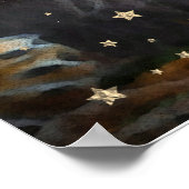 *~* AP23アート天芸術的水彩獅子 ポスター (角)