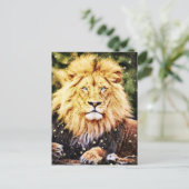 *~* AP23アート天芸術的金獅子 ポストカード (スタンド正面)