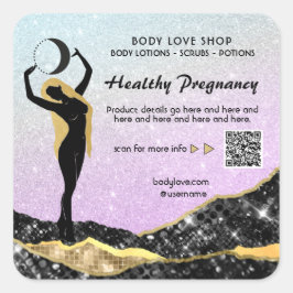 *~* AP24呪文虹の女神の意図グラデーション スクエアシール